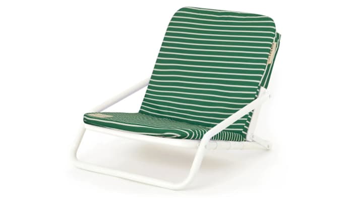 striped backpack beach chair